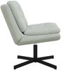 vidaXL Drehender Entspannungsstuhl Hellgrau 63 x 75 x 76 cm Samt 42007360 Bild 3