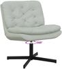 vidaXL Drehender Entspannungsstuhl Hellgrau 63 x 75 x 76 cm Samt 42007360 Bild 5