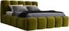 A&J MöbelLand 'Sonic' Polsterbett, Polyester, Olive, 120 x 200, mit Matratze, mit Lattenrost, mit Bettkasten Bild 4