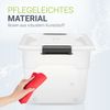 Juskys Aufbewahrungsbox mit Deckel, 4er-Set, stapelbar, Kunststoff transparent, 45 Liter Bild 4