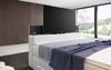 Boxspringbett Pluto mit TV Lift, RGB und Stauraum 160x200 Weiß H4 (100kg+) Bild 4