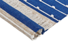 Teppich Baumwolle marineblau beige 80 x 150 cm Streifenmuster Kurzflor KONDHALI Bild 4