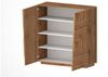 Dmora Mehrzweckgarderobe 2-türiger Aulla, Multifunktionsschrank, 2-türiger Schrank, 120x44h126 cm, Eiche Bild 5