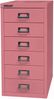 Bisley MultiDrawer™, 29er Serie, DIN A4, 6 Schubladen, Farbe pink Bild 2