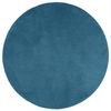 vidaXL Teppich OVIEDO Kurzflor Türkis Ø 160 cm 375612 Bild 2
