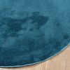 vidaXL Teppich OVIEDO Kurzflor Türkis Ø 160 cm 375612 Bild 4