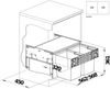 BLANCO 526207 SELECT II COMPACT 60/2 Abfallsystem 34 Liter (2x 17) für 60 cm Schrankbreite / Frontanbindung Bild 2