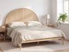 Bett mit Lattenrost Kiefernholz MASCORTEL 180x200 cm Hellbraun Bild 3