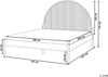 Bett mit Lattenrost Kiefernholz MASCORTEL 180x200 cm Hellbraun Bild 2