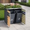 Mülltonnenbox , trash storage compartments,Abschließbar, Zwei Türen,Pflanzfläche,Mit Belüftung Bild 3