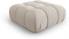 Micadoni Hocker Bellis 3D-Stoff Sonic Helles Beige Bild 2