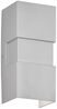 Fischer & Honsel 30401 LED Outdoor Wandleuchte Oslo Silber 3000K IP54 Bild 2