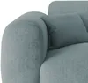 Vente-unique - POGNI Sofa SamtStoff Blau - B 165 cm x H 73 cm x L 280 cm Bild 4