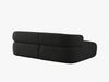 Micadoni 5-Sitzer Ecksofa Jenny Kleine Version Links Boucle Now or Never Schwarz Bild 4
