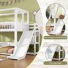STILVORA Etagenbett 90x200 Kinderbett mit Rutsche&Leiter,Doppelbett mit Regalen&Matratze Bild 4