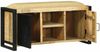vidaXL Bank Schrank Braun 100 x 35 x 50 cm Massivholz Mango 4013617 Bild 4