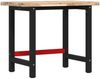 vidaXL Werkbank 100x60x83 cm Massivholz Akazie Rechteckig 3309668 Bild 2