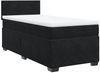 vidaXL Boxspringbett mit Matratze Schwarz 90x200 cm Samt 3286206 Bild 2