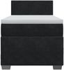 vidaXL Boxspringbett mit Matratze Schwarz 90x200 cm Samt 3286206 Bild 4