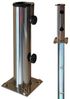 PROKIRA Schirmhalter inklusive Bodenhülse / für Schirmstöcke Ø 32-48 mm / Edelstahl Bild 3