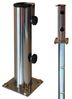 PROKIRA Schirmhalter inklusive Bodenhülse / für Schirmstöcke Ø 32-48 mm / Edelstahl Bild 5