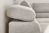 KAWOLA Sofa DELIA Ecksofa Feincord silber Recamiere links 74 x 219 x 276 cm Bild 2