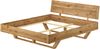 Ehebett Doppelbett schwebend 200x200 Eiche massiv geölt mit Zubehör V-60.89-20Federholzrahmen inkl. Bild 2