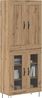 vidaXL Highboard Artisan-Eiche 69,5 x 34 x 180 cm Holzwerkstoff 3403169 Bild 3