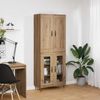 vidaXL Highboard Artisan-Eiche 69,5 x 34 x 180 cm Holzwerkstoff 3403169 Bild 4