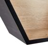 XORA 'BEN' Wandregal 3er-Set, MDF Holznachbildung Eiche schwarz, 37 x 32.2 x 12 cm, Belastbarkeit bis 5 kg Bild 2