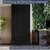 Metallschrank mit Hohe Schublade MEGAN - 195x90x40cm Schwarz | Büroschrank Aktenschrank Stahlschrank Fachbodenschrank Werkstattschrank Bild 3