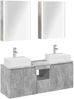vidaXL Badezimmerschrank-Set 5 pcs Betongrau Holzwerkstoff 3406410 Bild 2