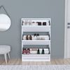 Schuhschrank Aurskog 110x73,5x24cm Weiß [en. casa] Bild 5