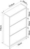Schuhschrank Aurskog 110x73,5x24cm Weiß [en. casa] Bild 3