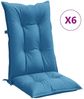 vidaXL Hochlehner-Auflagen 6 Stk. Melange Blau 120x50x7 cm Stoff 4002360 Bild 2