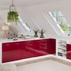 Küchenschrank für Dachschrägen R-Line Rot Hochglanz 60 cm ohne Schräge mit 2 Türen Vicco Bild 5