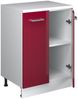 Küchenschrank für Dachschrägen R-Line Rot Hochglanz 60 cm ohne Schräge mit 2 Türen Vicco Bild 3