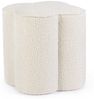 Pouf Cointa aus Boucle-Stoff, Natur, 40 x 40 x 45 cm Bild 5
