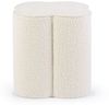 Pouf Cointa aus Boucle-Stoff, Natur, 40 x 40 x 45 cm Bild 2