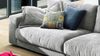 Bigsofa SEVENTIES Megasofa Sofa Cord Stoff grau 290x127 Bild 2