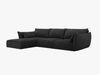 Micadoni Ecksofa Kaelle 4-Sitzer Links Chenille Over The Horizon Schwarz Bild 3