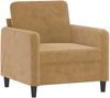 vidaXL Sessel Braun 60 cm Samt Bild 2