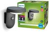 Philips LED Solar-Außenwandleuchte Tyle anthrazit 18,8 x 18,4 x 15,8 cm mit Bewegungsmelder Bild 3