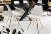 4er Set Design-Klassiker Stuhl NORWAY weiss-gold Retro Bild 4