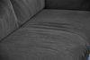 KAWOLA Sofa QUENYA Ecksofa Cord dunkelgrau / Velvet silber Recamiere links 88 x 184 x 294 cm Bild 5