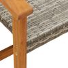 vidaXL Gartenbank Grau 112 cm Poly Rattan und Akazienholz 367599 Bild 3