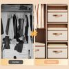 Minicloss Aufbewahrungsbox Aufbewahrungsboxen mit Deckel, faltbarer Kleiderschrank-Organizer (2 St), Stoffbox mit Griffen, Für Kleidung, Büchern und Dokumente Bild 4