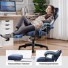 GTPLAYER Gaming-Stuhl Ergonomischer Gaming Sessel Schreibtischstuhl mit Stoffoberfläche (Pacekung), Federsitzkissen mit Fußstütze Bild 2