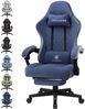 GTPLAYER Gaming-Stuhl Ergonomischer Gaming Sessel Schreibtischstuhl mit Stoffoberfläche (Pacekung), Federsitzkissen mit Fußstütze Bild 5