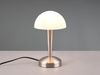LED Tischlampe CANARIA Silber mit Glasschirm und Touch Funktion, Höhe 26cm Bild 3